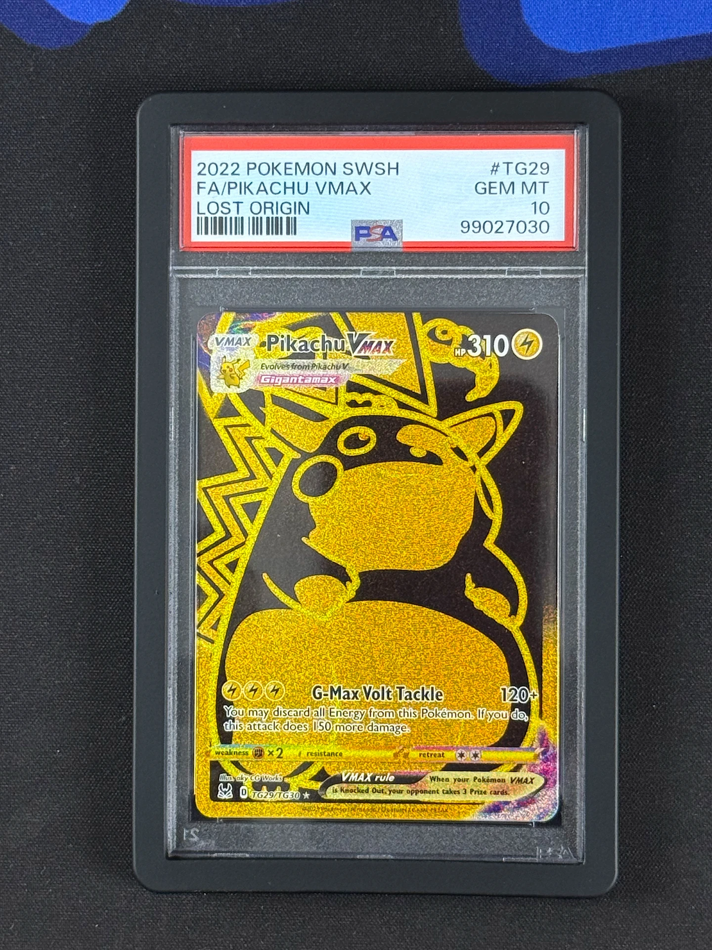 2022 PIKACHU VMAX LOST ORIGIN PSA 10