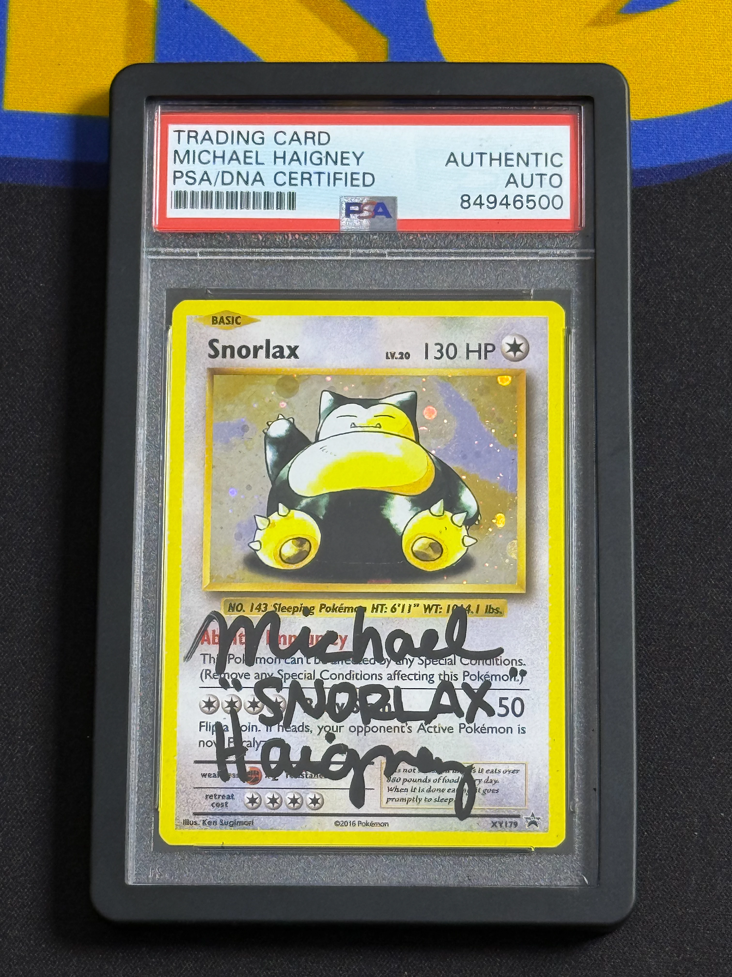 MICHAEL HAIGNEY SIGEND SNORLAX 2016 PROMO