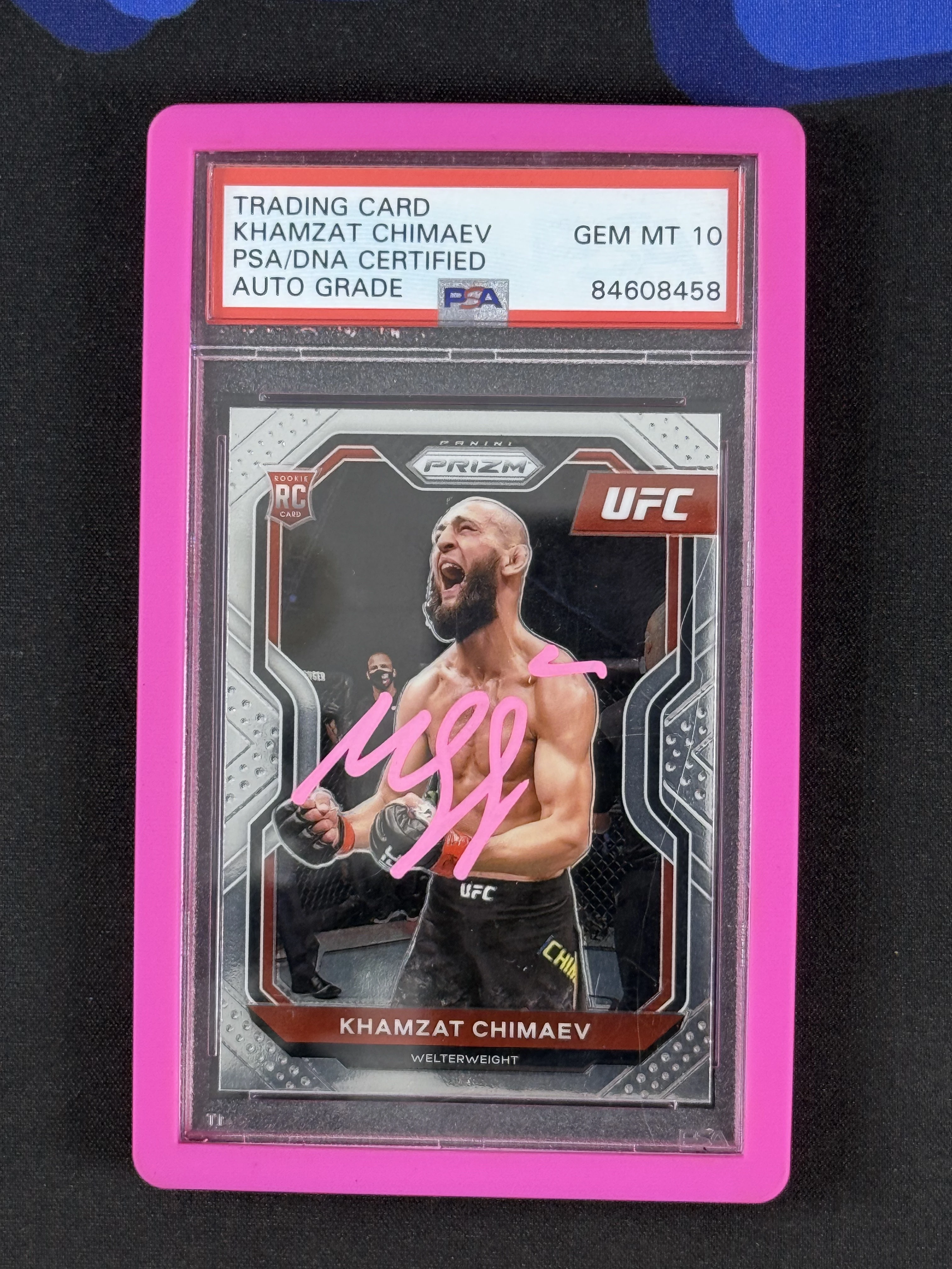 KHAMZAT CHIMAEV SIGNED UFC PSA/DNA