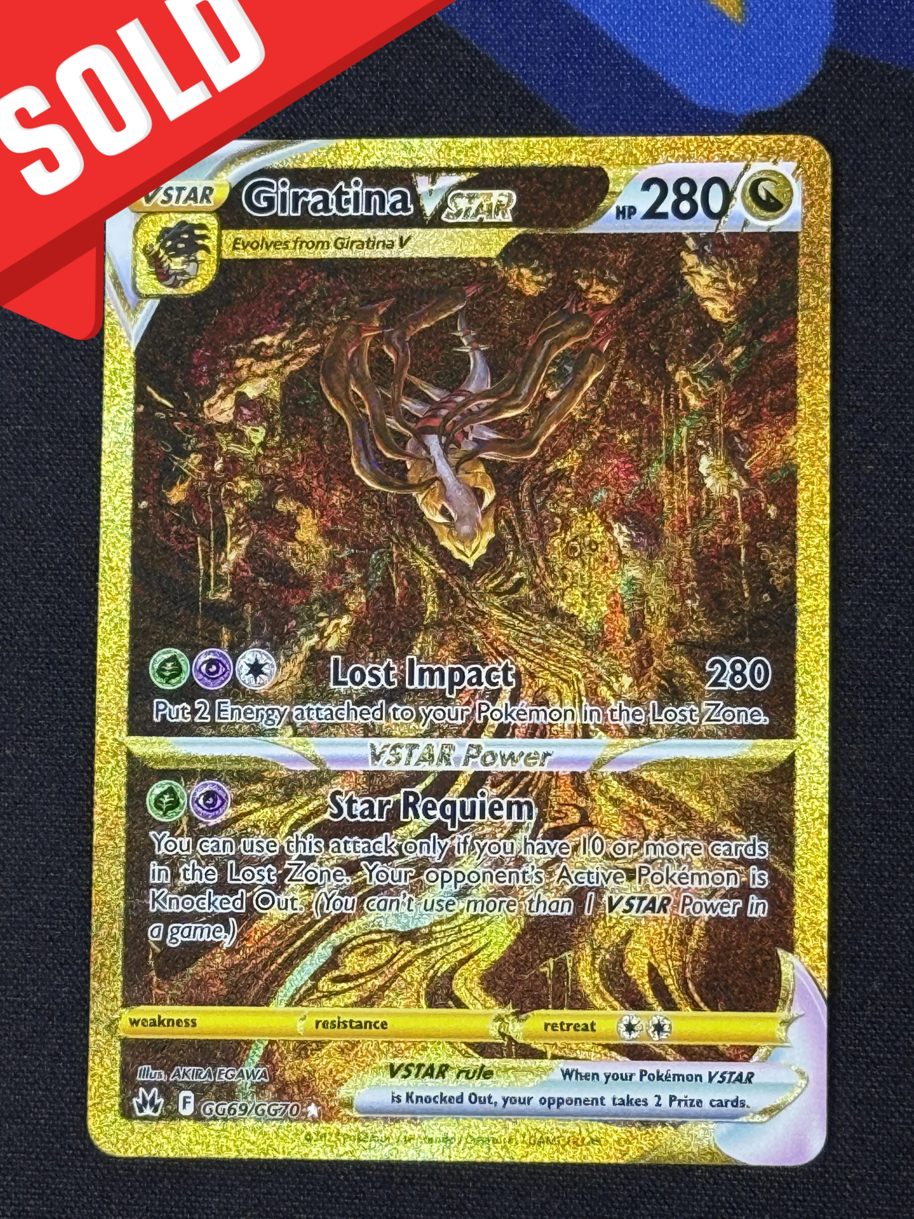 Pokemon TCG Crown Zenith GG69/GG70 Giratina VSTAR Galarian Gallery Secret Rare