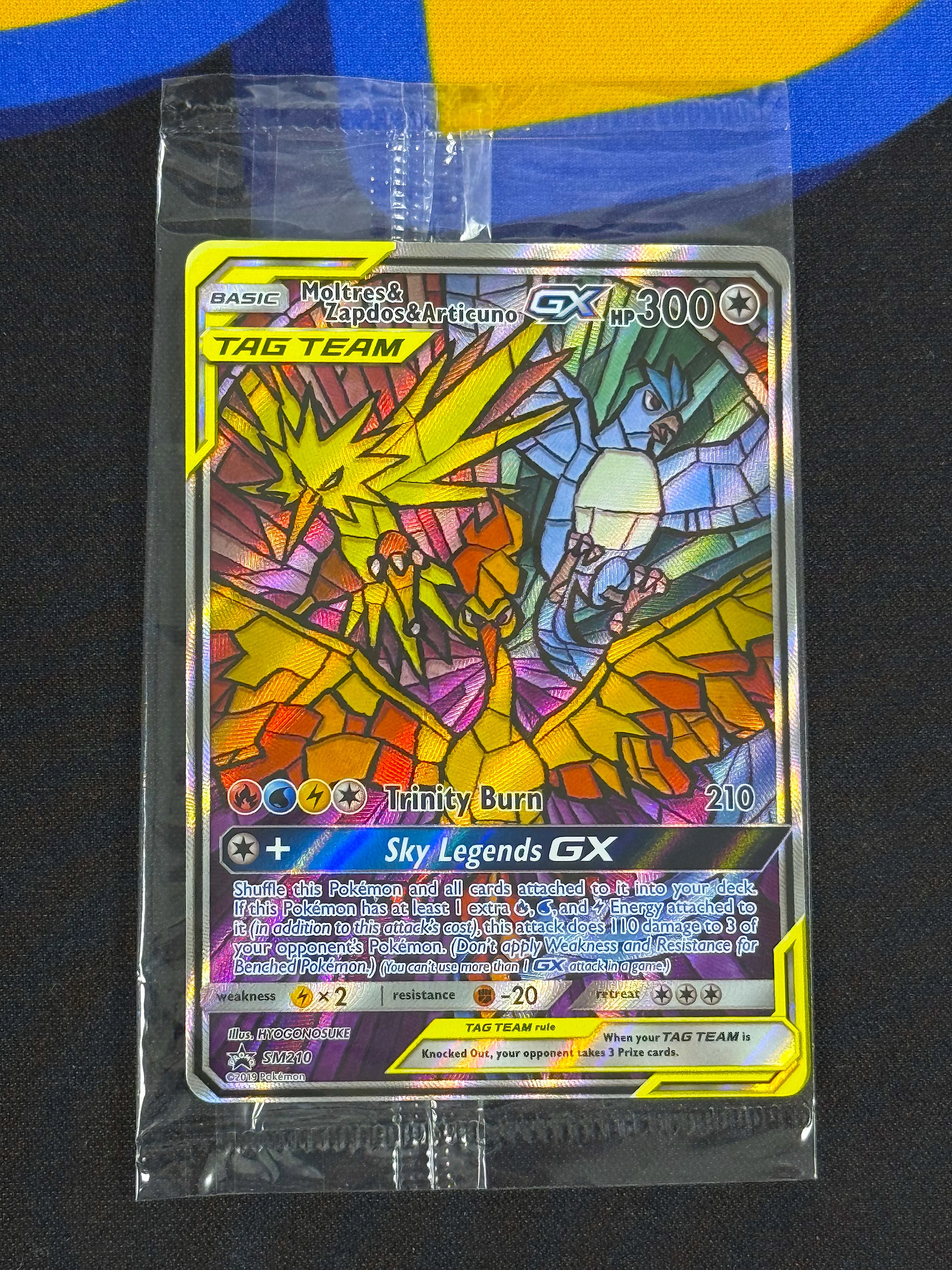 Pokémon Moltres & Zapdos & Articuno GX - SM210 - Alternate Art Promo SEALED