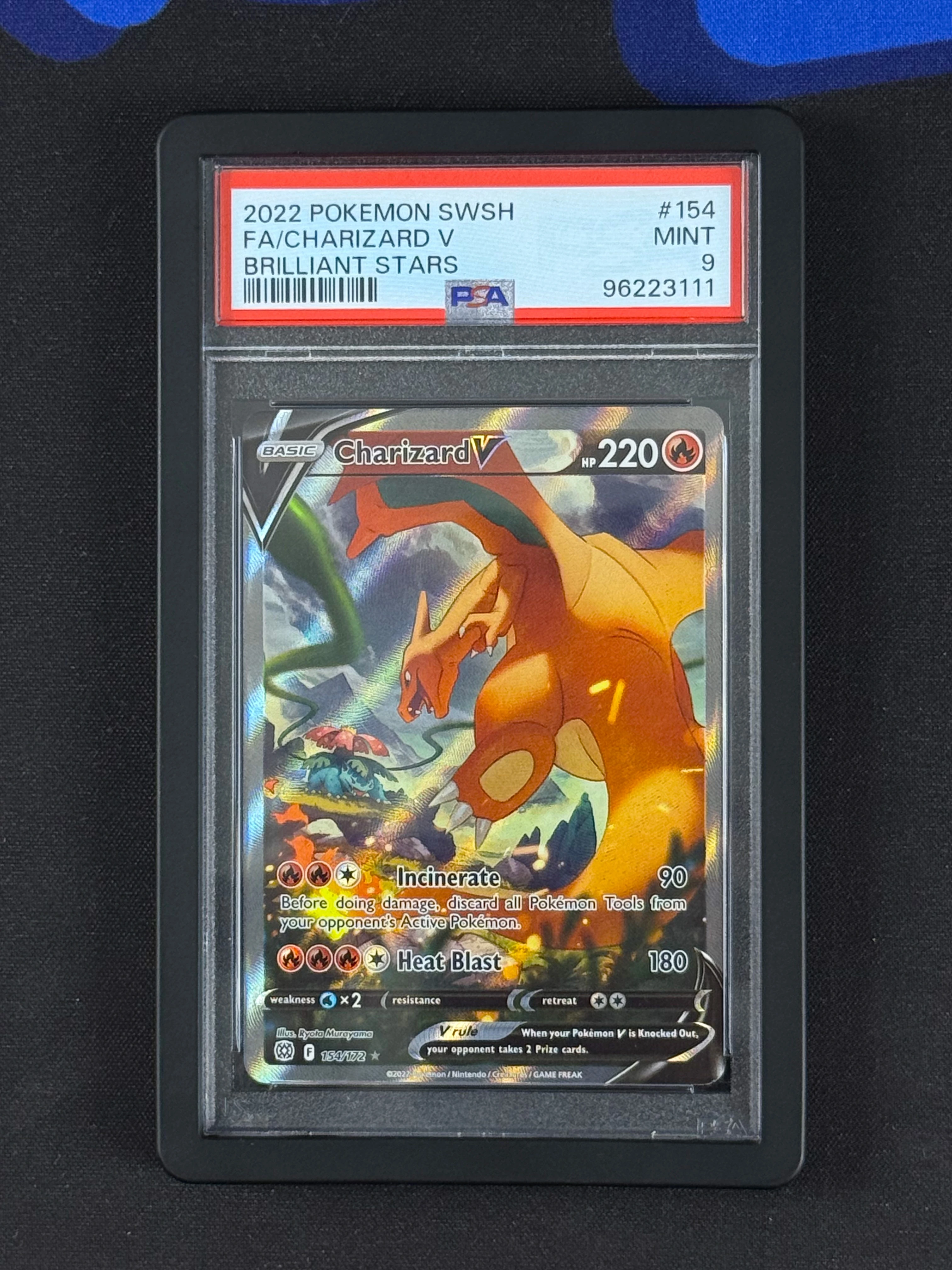 PSA 9 Charizard V 154/172 Brilliant Stars Alt